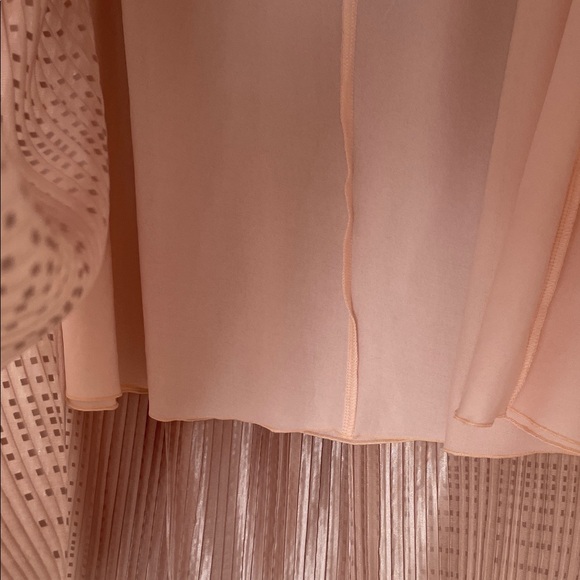 Sabina Musayev Shimmering Beige Midi Skirt - Picture 6 of 7